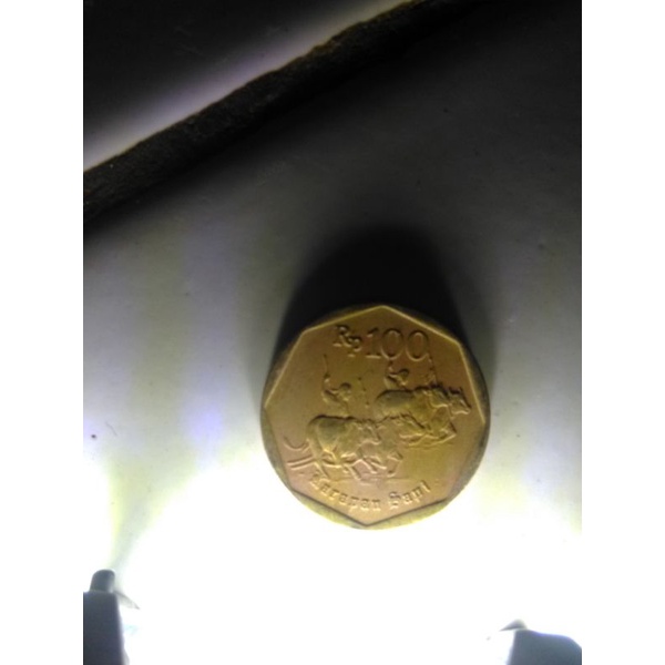 KOIN 100RUPIAH.KARAPANSAPI,TAHUN1996