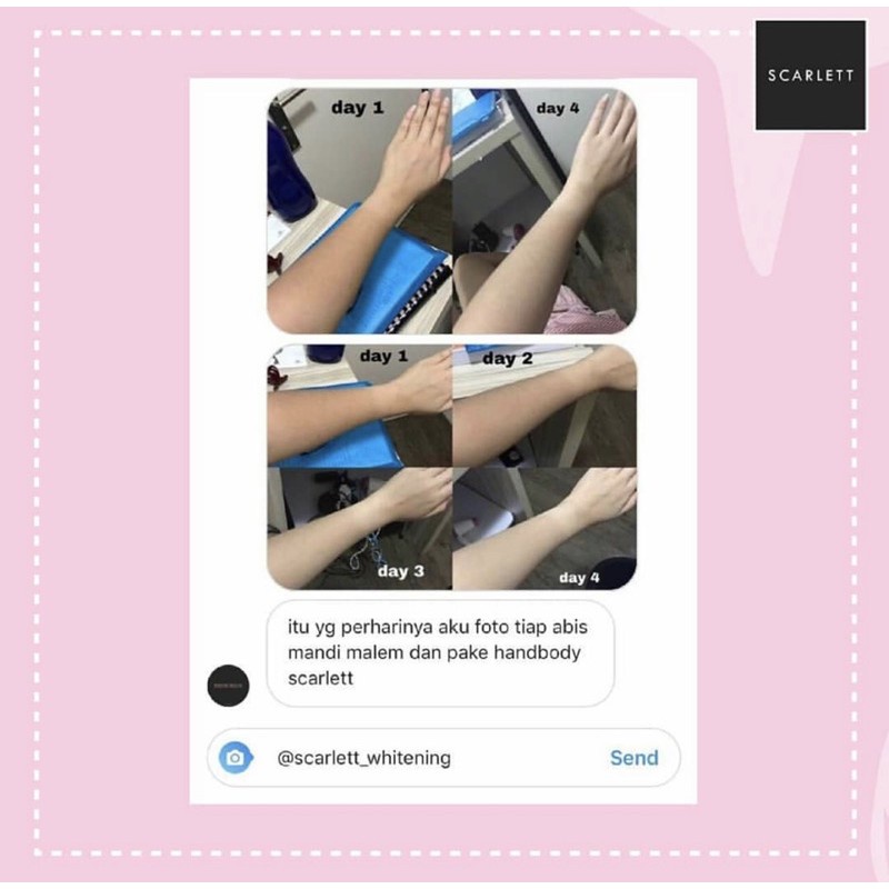 SCARLETT - Romansa Whitening Body scrub / Lulur Badan Pemutih Badan, Perontok Daki