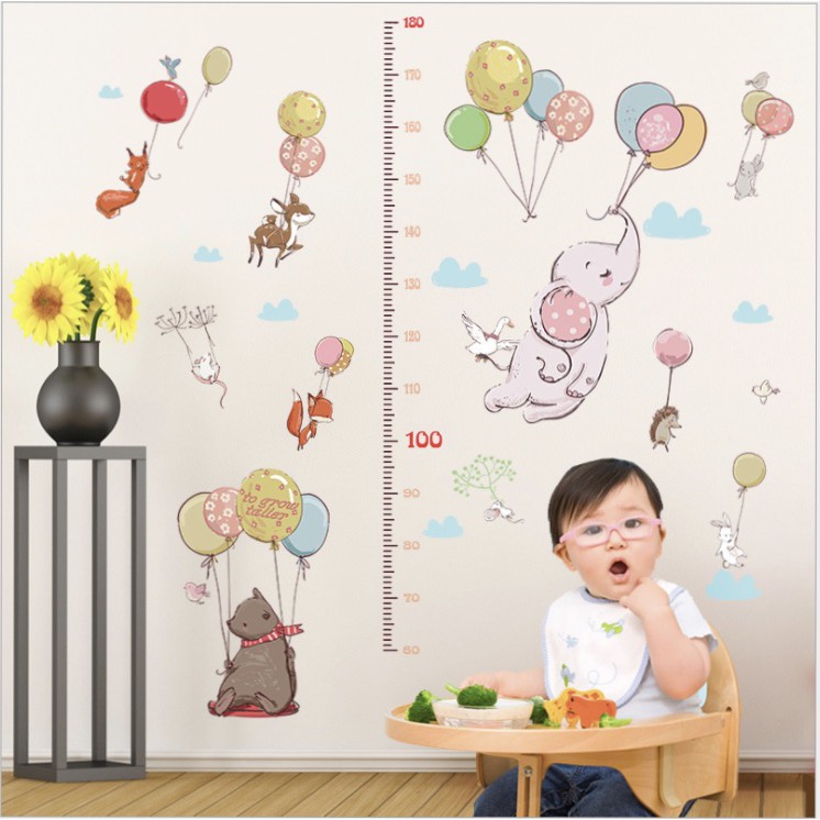 Sticker Dinding ukur tinggi Badan Wall sticker ST024