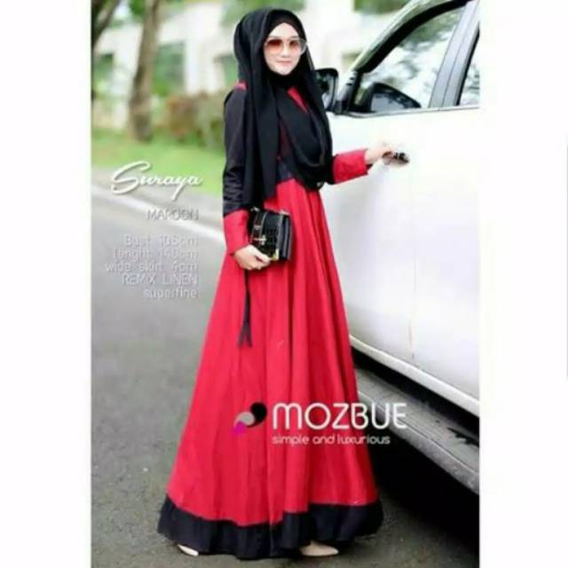 Suraya maxi baju gamis pakaian wanita dress fashion muslim