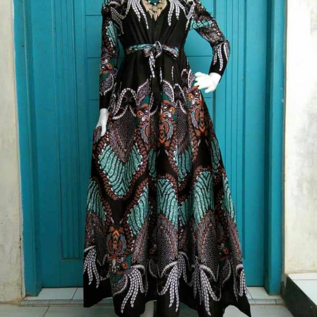 GAMIS BATIK SRIWEDARI MAXI BUMIL/BUSUI KATUN SOGAN ALLSIZE &amp; JUMBO