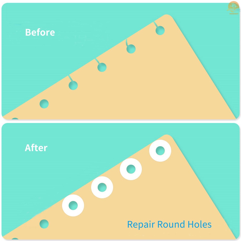 KW-trio Loose-Leaf Paper Hole Reinforcement Labels Round Stickers Self-Adhesive Hole Punch Protector for Office School Home Supplies, 250 Labels