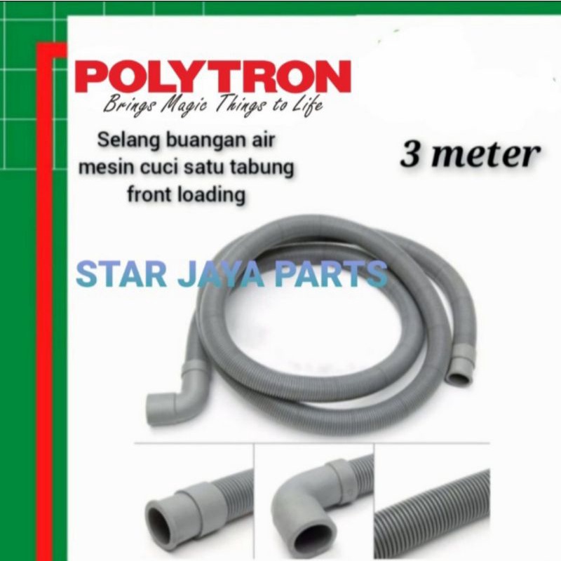 Selang pembuangan air mesin cuci Polytron  front loading 3 meter