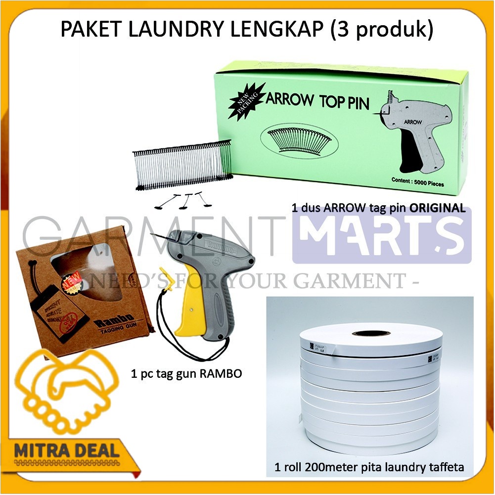 

[COD] Paket Laundry Alat tembak Tag gun & Tag pin & Pita label penanda
