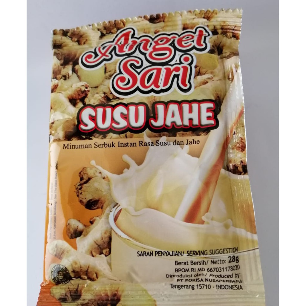 

Anget Sari Susu Jahe Kemasan Sachet Ukuran 28 Gram Rahmat Grosir Store