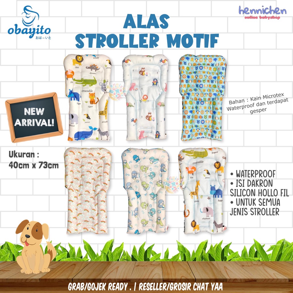 OBYTOBI BY OBAYITO ALAS STROLLER KERETA BAYI MOTIF WATERPROOF