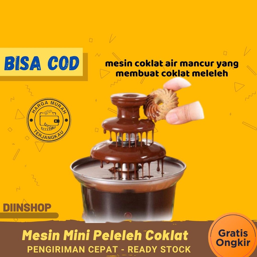 Alat Masak Cokelat Coklat Unik Chocolate Fondue Fountain Mesin Mini