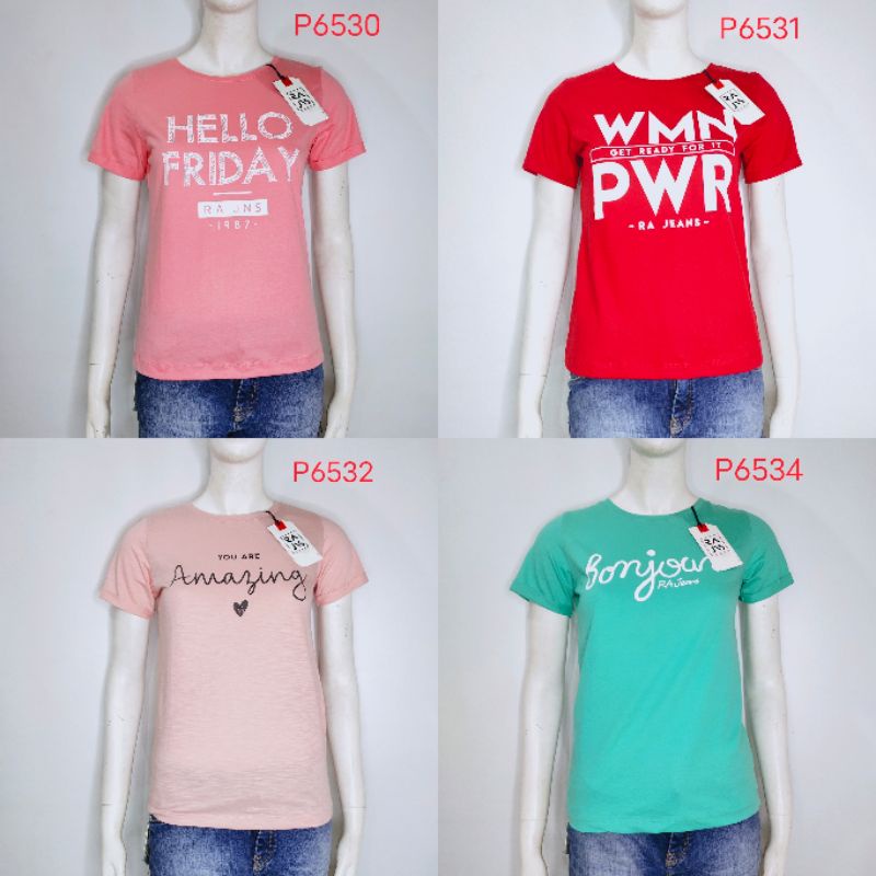 Ra Jeans Kaos Wanita P6530 P6531 P6532 P6534