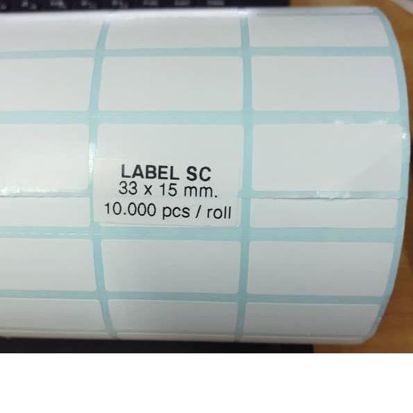 

KERTAS STICKER LABEL BARE SC 33X15 | 33 X 15 3 BARIS ISI 10 RB