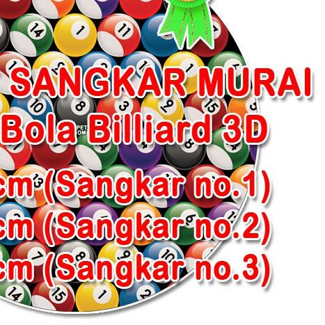 ♧ Karpet Motif BOLA BILLIARD 3D - Sangkar Bulat Murai - Kacer - C.ijo ۩