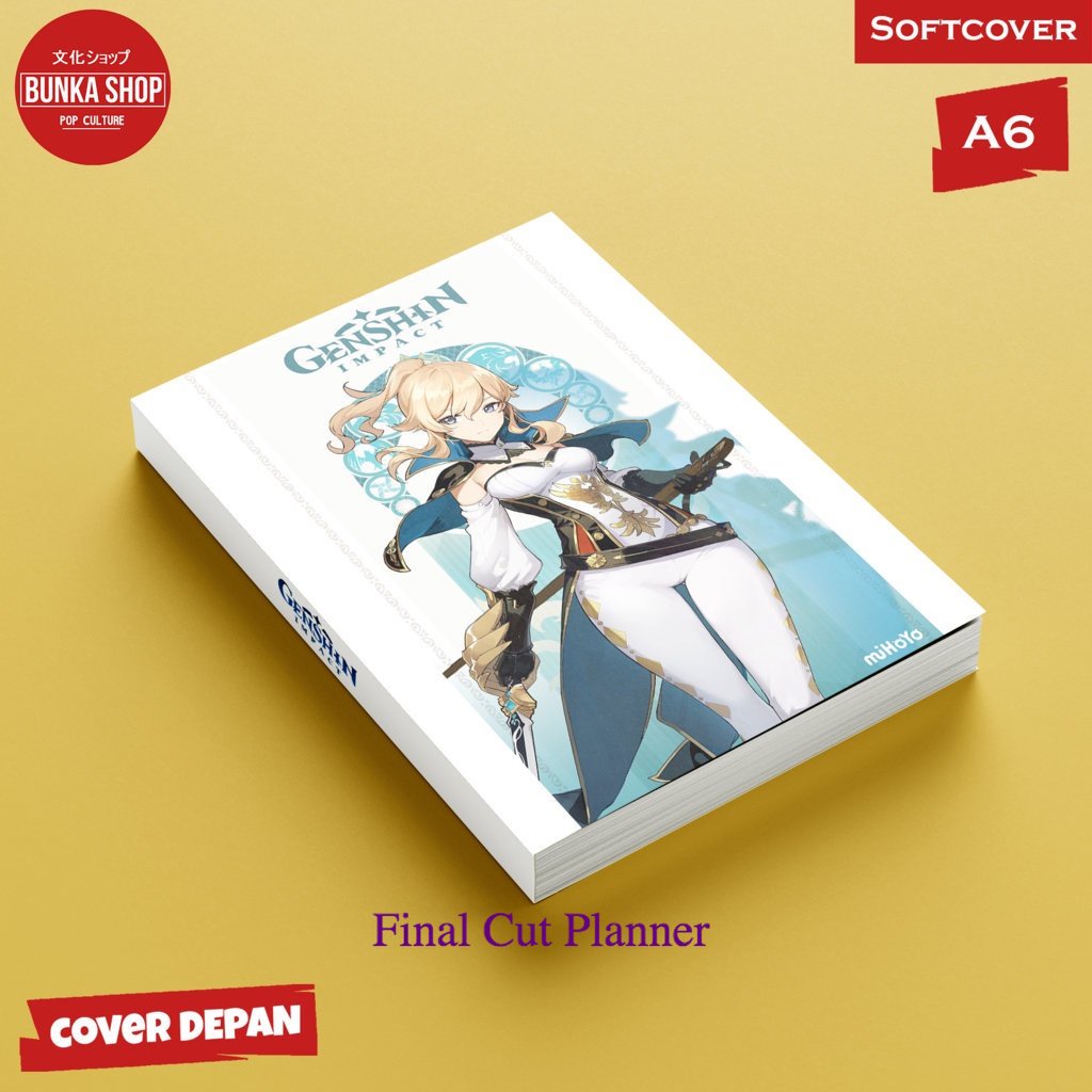 

Pocket Note Game Genshin Impact Jean Softcover A6 Buku Tulis Catatan Notes Agenda Planner Jurnal