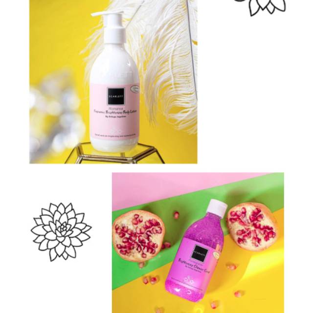 Paket Scarlett body lotion & shower scrub
