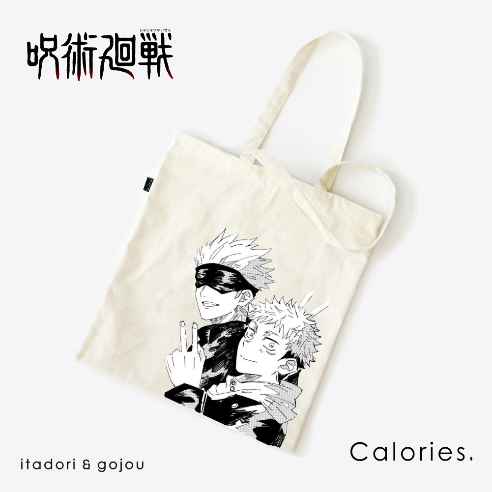 Totebag Anime Jujutsu kaisen Itadori Gojou Inumaki  #TOJK