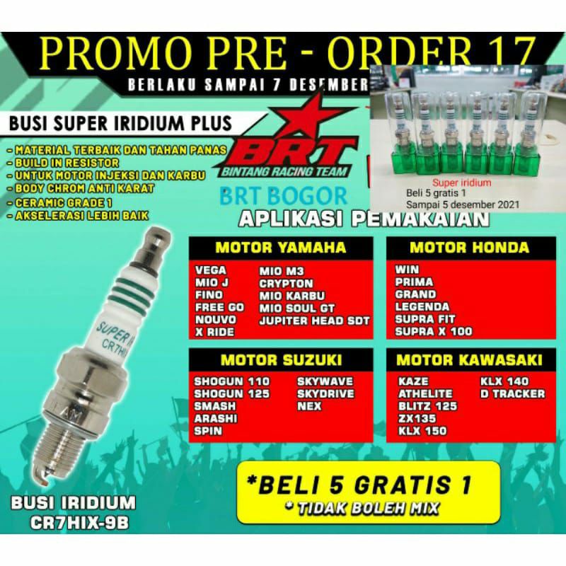 Busi BRT super iridium Beat Deluxe Genio Scoopy New Beat Street New Busi racing Busi iridium BRT All