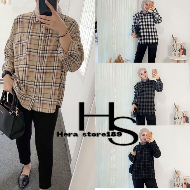 Kemeja Flanel Pria Kualitas Premium Lengan Panjang Size M - XL Unisex Exklusif (Distro) Flanel Super-2