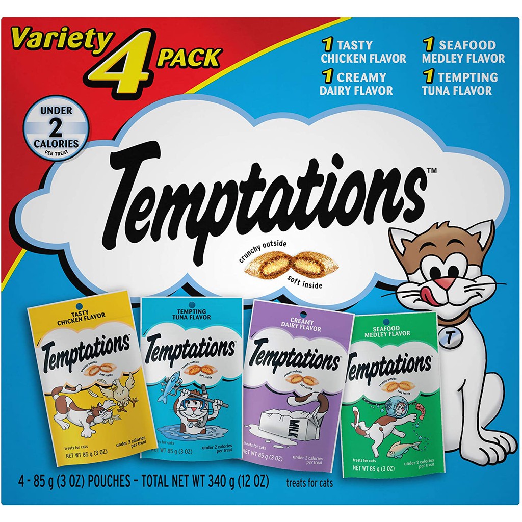 TEMPTATIONS 75 g Cemilan Snack Kucing Kitten dry cat food