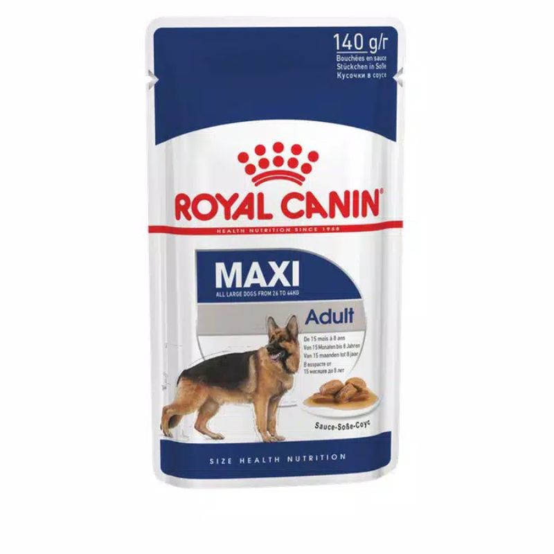 Royal Canin Wet Food Pouch 140gr Makanan Basah Maxi Puppy Maxi Adult Anjing Besar