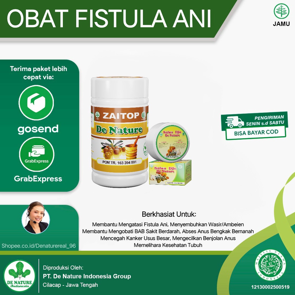 Obat Fistula Ani Fistula Perianal Anus Bernanah Ampuh De Nature- Denaturereal_96