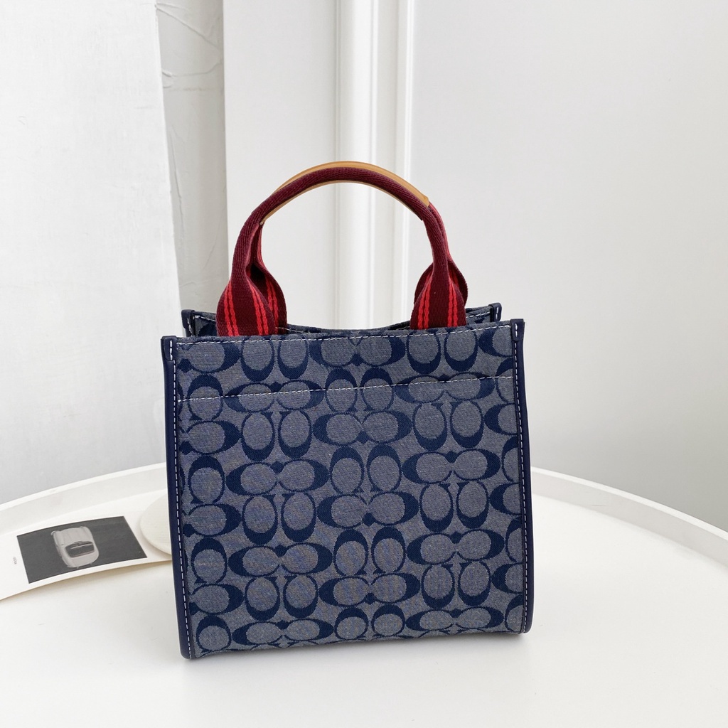 TAS WANITA TOTEBAG SLING BAG WANITA TOTE 22 TAS JINJING IN SIGNATURE CHAMBRAY EDITION 3663
