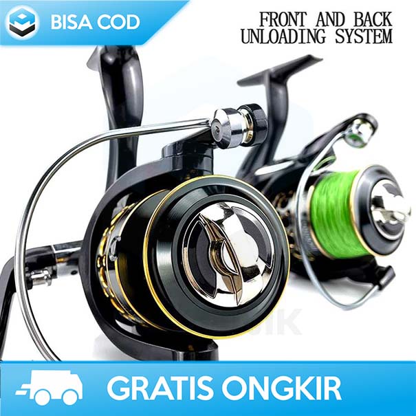 REEL PANCING SPINNING TAFFSPORT GHOTDA BK2000 SERIES 5:2:1 RATIO ORI
