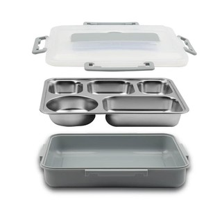 KOTAK MAKAN / LUNCH BOX STAINLESS TAHAN PANAS DAN ANTI TUMPAH | TEMPAT