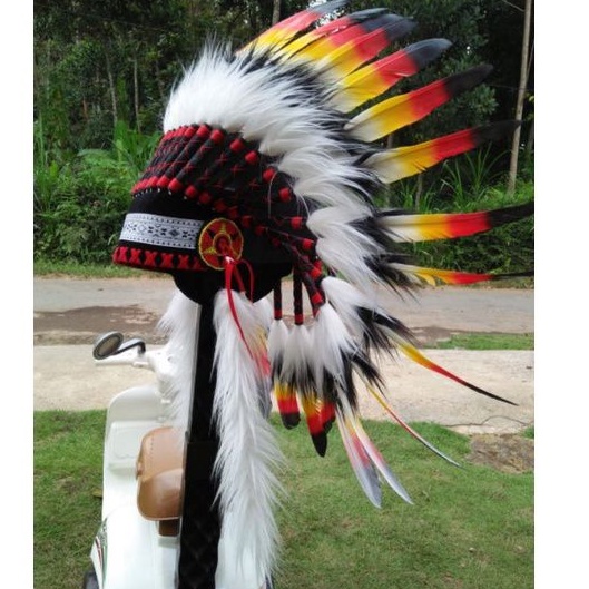 Topi indian jerman style  topi apache topi suku indian TOPI INDIAN TOPI APACHE WARBONNET