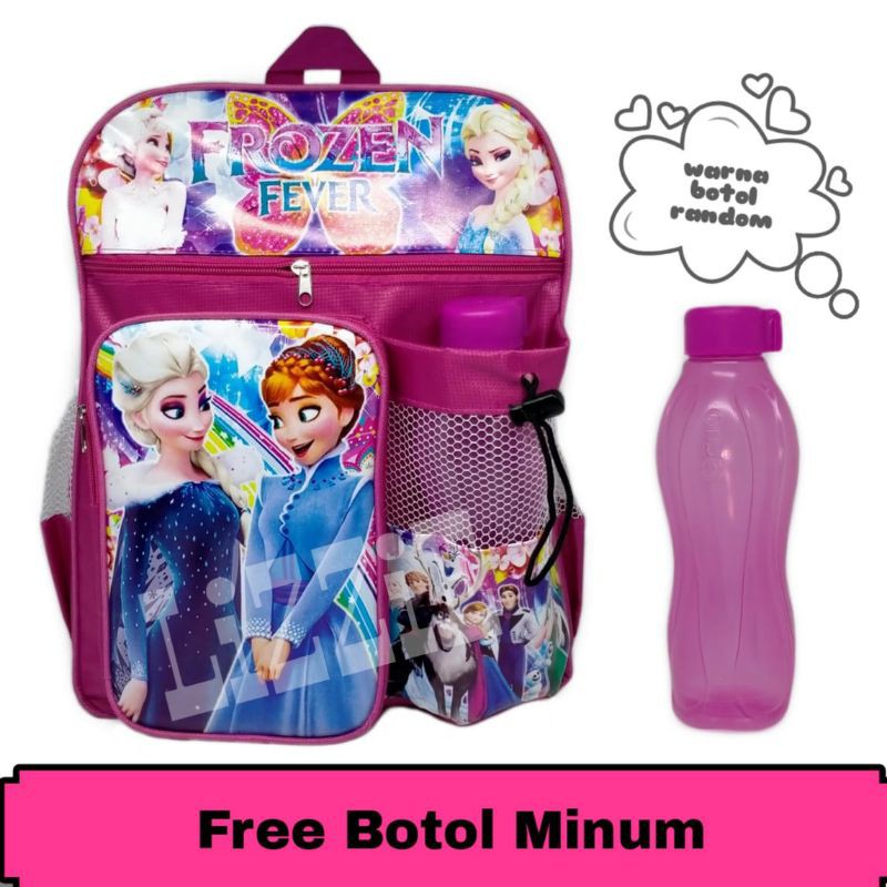 Tas anak Frozen Bonus botol minum