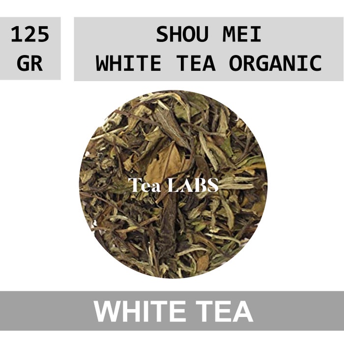 

(BISA COD) White Tea Shou Mei Organik / Teh Putih Premium Kiloan 125 GRAM