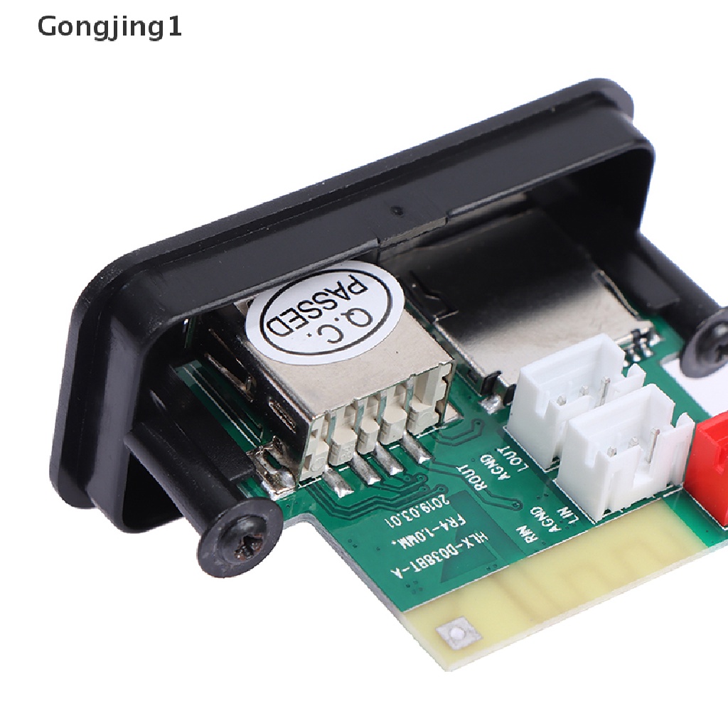 Gongjing1 Papan Modul Decoder Audio MP3 WMA Player Radio Fm Bluetooth 5.0 12V Untuk Mobil