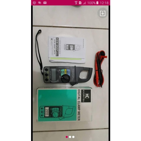 Digital Tang Ampere Kyoritsu 2007A Clamp Multimeter Amper
