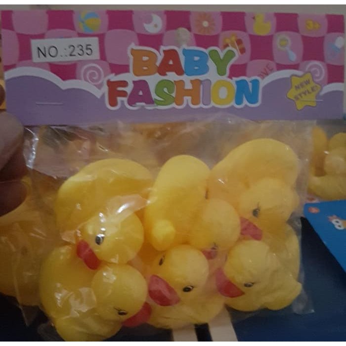 BABY BATH TOY SET CUTE DUCKLING / Mainan Mandi Bebek Kecil set