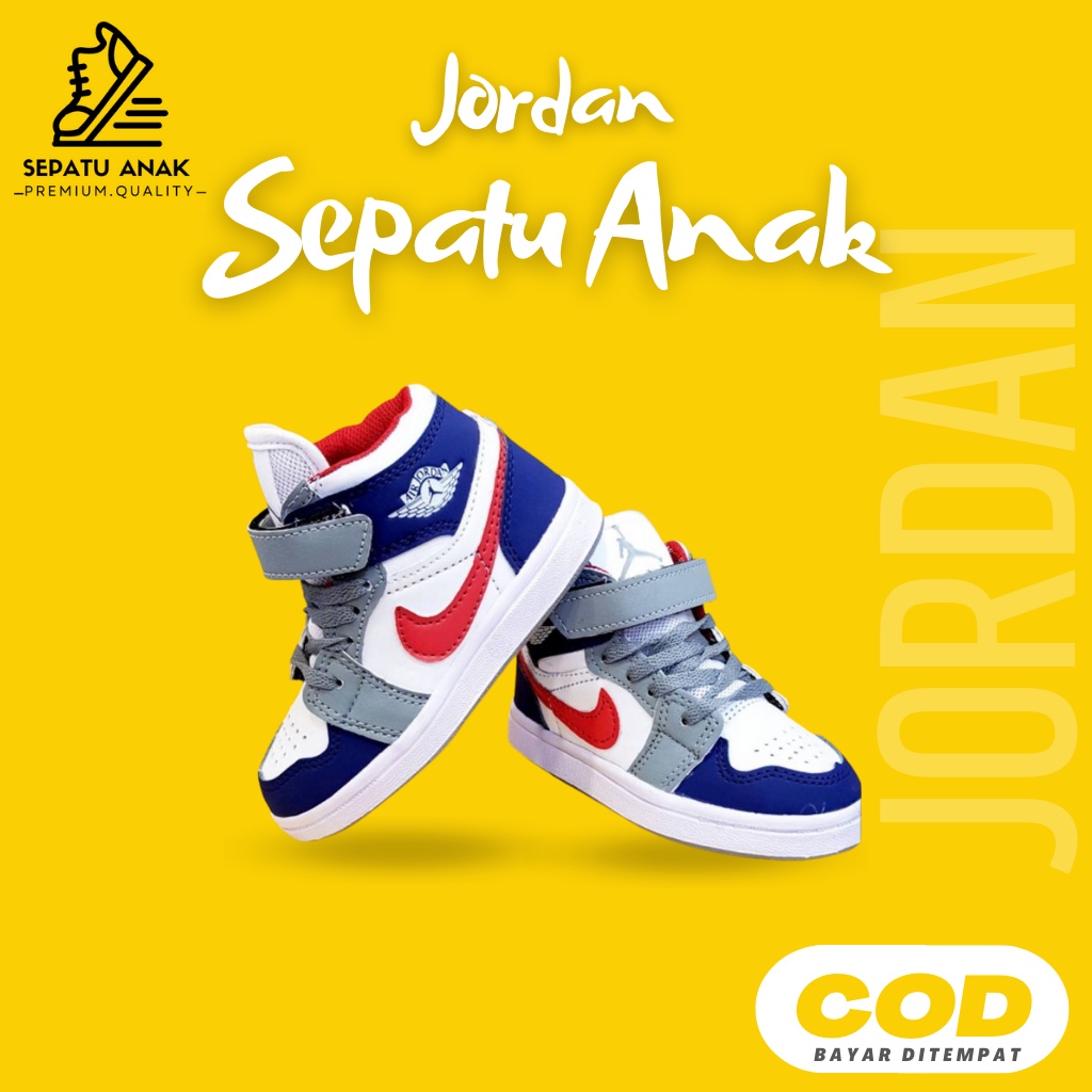 Sepatu Anak Laki Laki | Sepatu Anak Laki Laki dan Perempuan Sneakers Cowok Cewek Usia 2 - 10 Tahun P