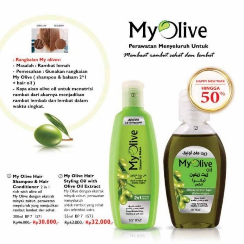 My Olive Shampoo,Minyak Rambut / My Way
