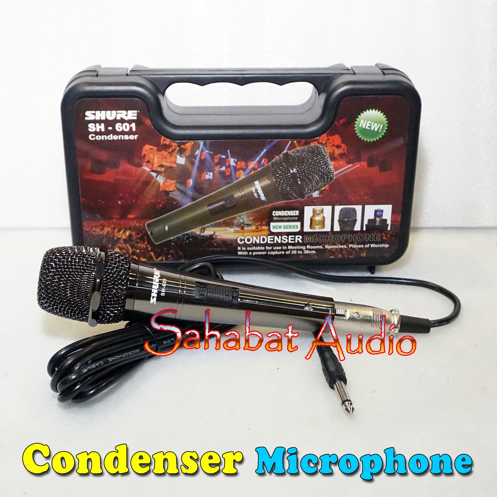 Mic Kabel Condenser SH 601 +KOPER / Condensor Microphone Cable SH601 / Mic Kabel SH - 601 / Mic Kondensor