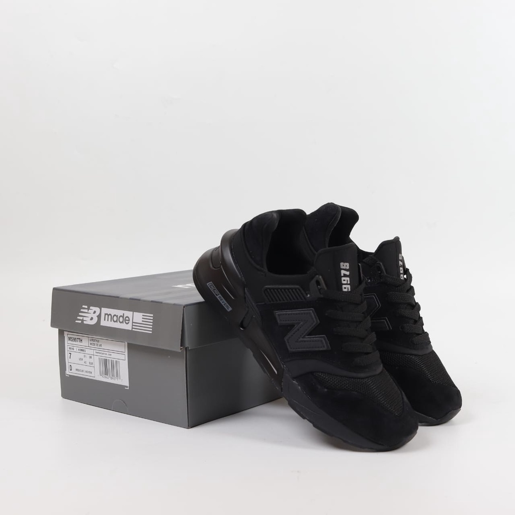 Sepatu New Balance 997s Triple Black Pria 100% Original