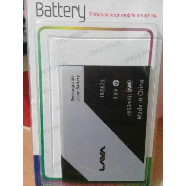 Baterai batre lava iris 870 LEB104 original battery hp