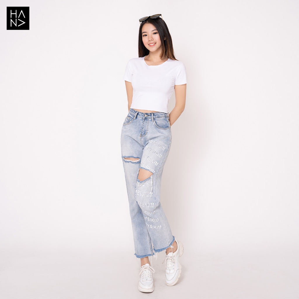 HanaFashion JKT - Hanafe Crop Top Kaos Wanita Crop Tee - CT014