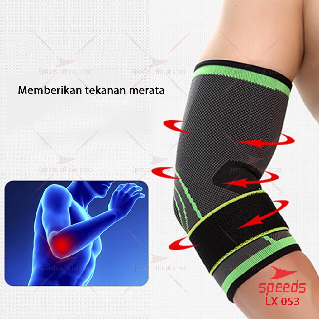 SPEEDS Pelindung Siku Untuk Perlengkapan Fitness Elbow Supporter 053-3