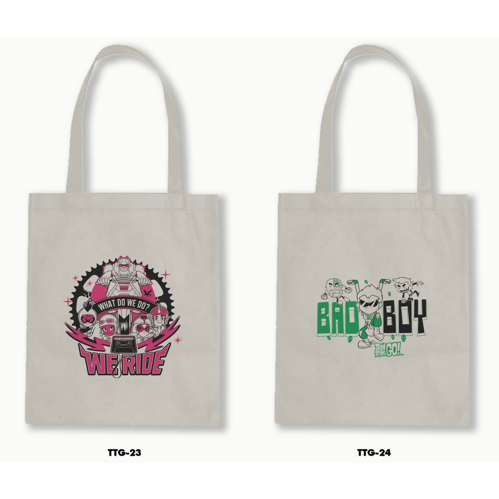 TOTE BAG BLACU - TEN TITANS GO! 2