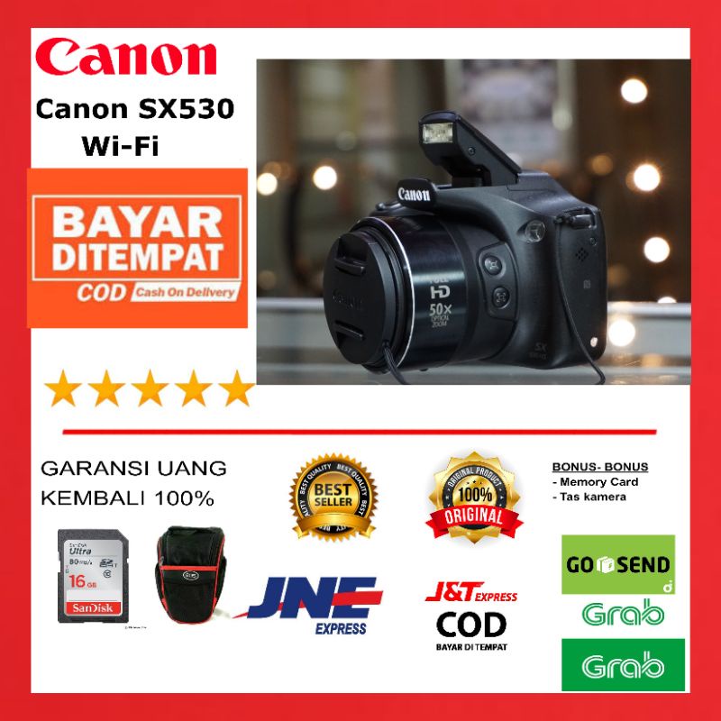 Kamera Canon Sx530 HS  Bisa Video Full HD Canon sx530 Wi-Fi