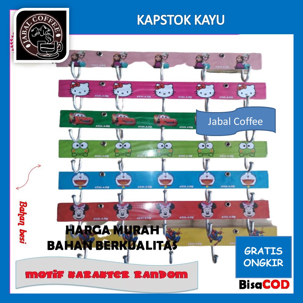 Kapstok Karakter Murah / Kapstok Karakter / Gantungan Baju / Cantolan Baju Motif Kartun Karakter