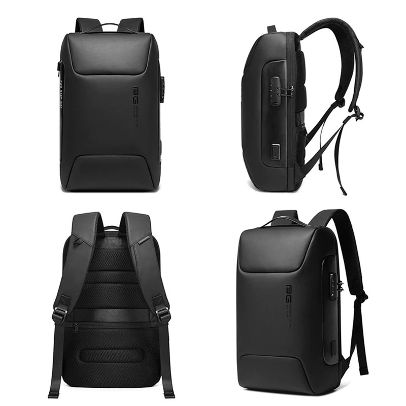 BANGE Tas Ransel Laptop Anti Theft USB Charging - BG-7216 - Black