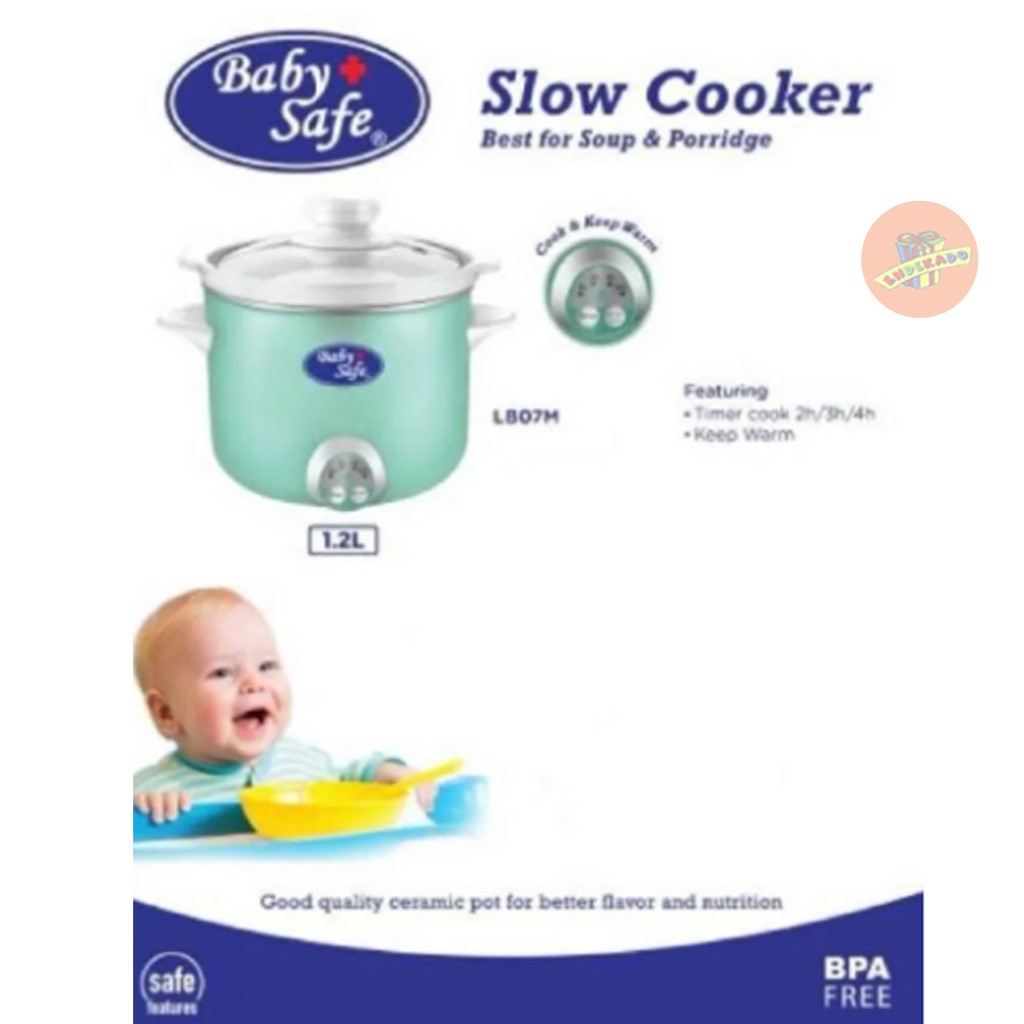 BABY SAFE SLOW COOKER 1,2 L- LB07