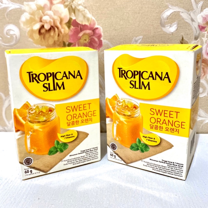

TROPICANA SLIM SWEET ORANGE ( BOX = 10 SACHET)