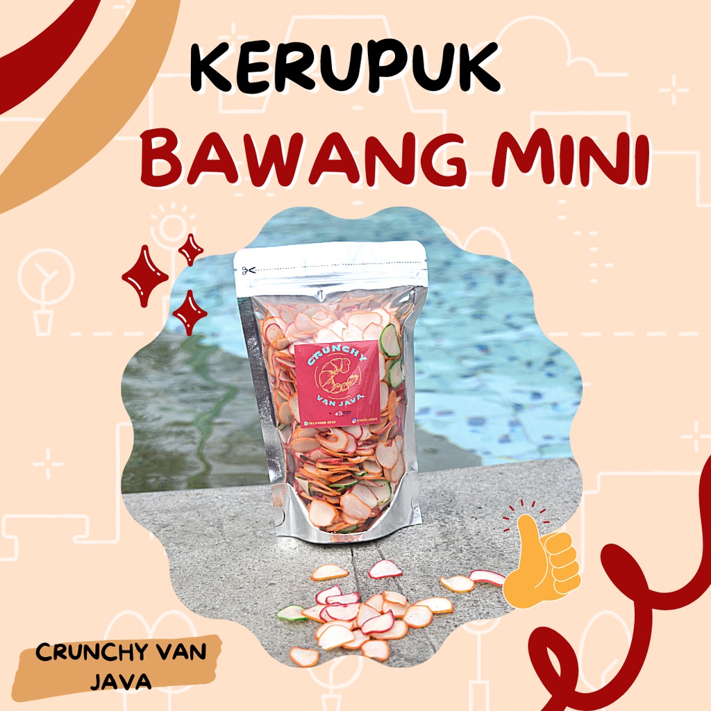 

KERUPUK BAWANG MINI/ KERUPUK SEBLAK MENTAH by CRUNCHY VAN JAVA