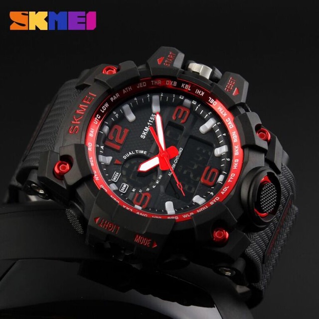 SKMEI Jam Tangan Analog Digital Pria - Black/Red