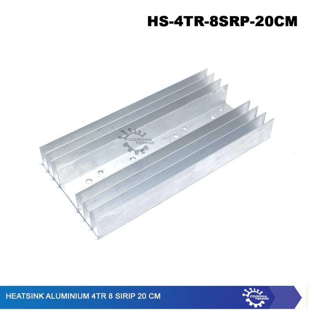 4TR 8 Sirip 20 cm Heatsink Aluminium