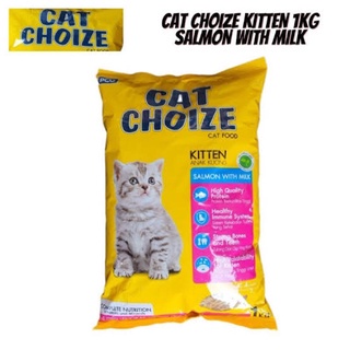 cat choize food kitten salmon with milk 1kg  makanan anak kucing  freshpack