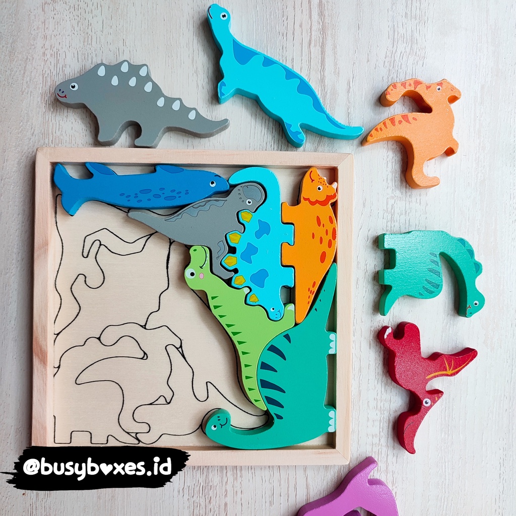 [busyboxes.id] puzzle 3D dinosaurus