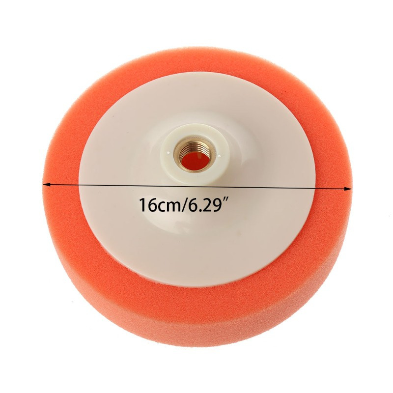 CRE  6 Inch 15cm Auto Car Polishing Buffing Polishing Pad Sponge Wheel Waxing Orange